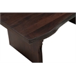Werrick Modern Live Edge Solid Wood Coffee Table in Dark Brown 51 Inches Long
