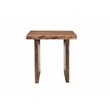 Werrick Modern Live Edge Solid Wood End Table in Brown 24 Inches Long