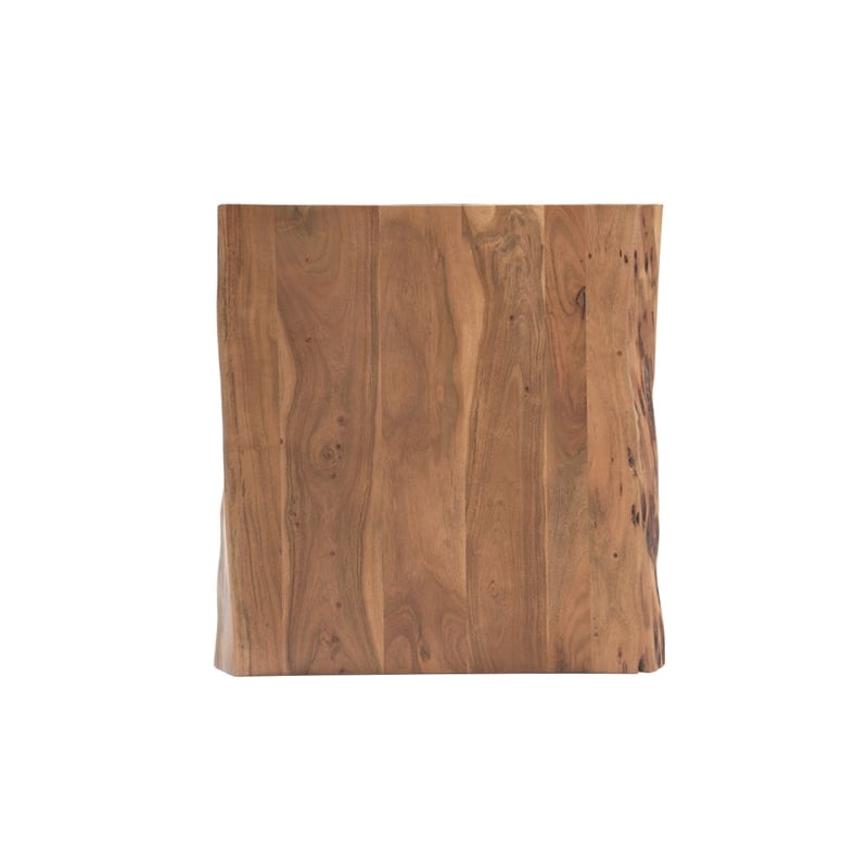 Werrick Modern Live Edge Solid Wood End Table in Brown 24 Inches Long