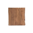 Werrick Modern Live Edge Solid Wood End Table in Brown 24 Inches Long