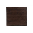 Werrick Modern Live Edge Solid Wood End Table in Dark Brown 24 Inches Long