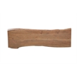 Werrick Modern Live Edge Solid Wood Console Table in Brown 57 Inches Long
