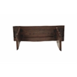 Werrick Modern Live Edge Solid Wood Console Table in Dark Brown 57 Inches Long