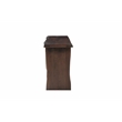 Werrick Modern Live Edge Solid Wood Console Table in Dark Brown 57 Inches Long