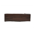 Werrick Modern Live Edge Solid Wood Console Table in Dark Brown 57 Inches Long