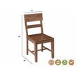 Werrick Solid Wood Dining Chairs in Brown 36 Inches Tall (Set of 2)