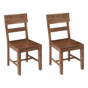 Werrick Solid Wood Dining Chairs in Brown 36 Inches Tall (Set of 2)