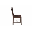 Werrick Solid Wood Dining Chairs in Dark Brown 36 Inches Tall (Set of 2)