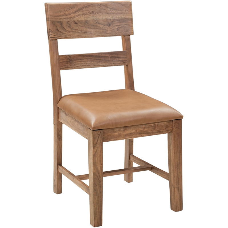 Werrick Upholstered Solid Wood Dining Chairs in Brown 36 Inches Tall (Set of 2)