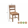 Werrick Upholstered Solid Wood Dining Chairs in Brown 36 Inches Tall (Set of 2)