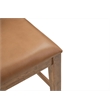 Werrick Upholstered Solid Wood Dining Chairs in Brown 36 Inches Tall (Set of 2)