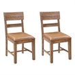 Werrick Upholstered Solid Wood Dining Chairs in Brown 36 Inches Tall (Set of 2)