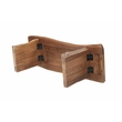 Werrick Live Edge Solid Wood Dining Bench in Brown 48 Inches Long