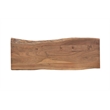 Werrick Live Edge Solid Wood Dining Bench in Brown 48 Inches Long