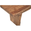 Werrick Live Edge Solid Wood Dining Bench in Brown 48 Inches Long