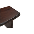 Werrick Live Edge Solid Wood Dining Bench in Dark Brown 48 Inches Long