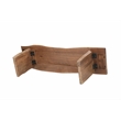 Werrick Live Edge Solid Wood Dining Bench in Brown 60 Inches Long