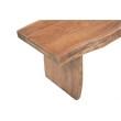 Werrick Live Edge Solid Wood Dining Bench in Brown 60 Inches Long
