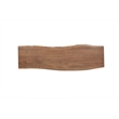 Werrick Live Edge Solid Wood Dining Bench in Brown 60 Inches Long