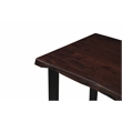 Werrick Rectangular Solid Wood Writing Desk in Dark Brown 54 Inches Long