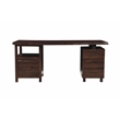 Werrick Solid Wood Writing Desk in Brown 69 Inches Long with Filing Drawer