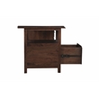 Werrick Solid Wood Writing Desk in Brown 69 Inches Long with Filing Drawer