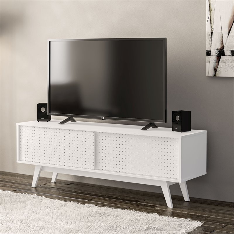 Boahaus Albany 3-Shelf Modern Wood TV Stand for TVs up to 60