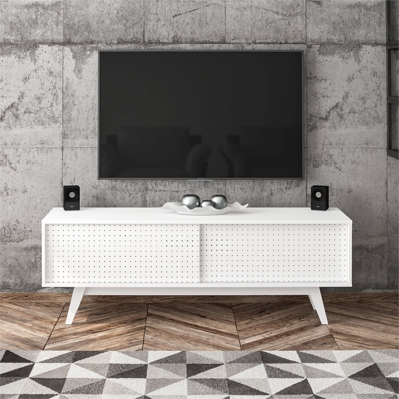 Boahaus Albany 3-Shelf Modern Wood TV Stand for TVs up to 60