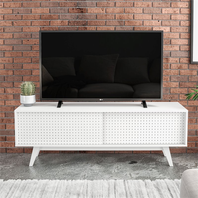 Boahaus Albany 3-Shelf Modern Wood TV Stand for TVs up to 60
