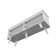Boahaus Austin 4-Shelf Modern Wood TV Stand for TVs up to 55