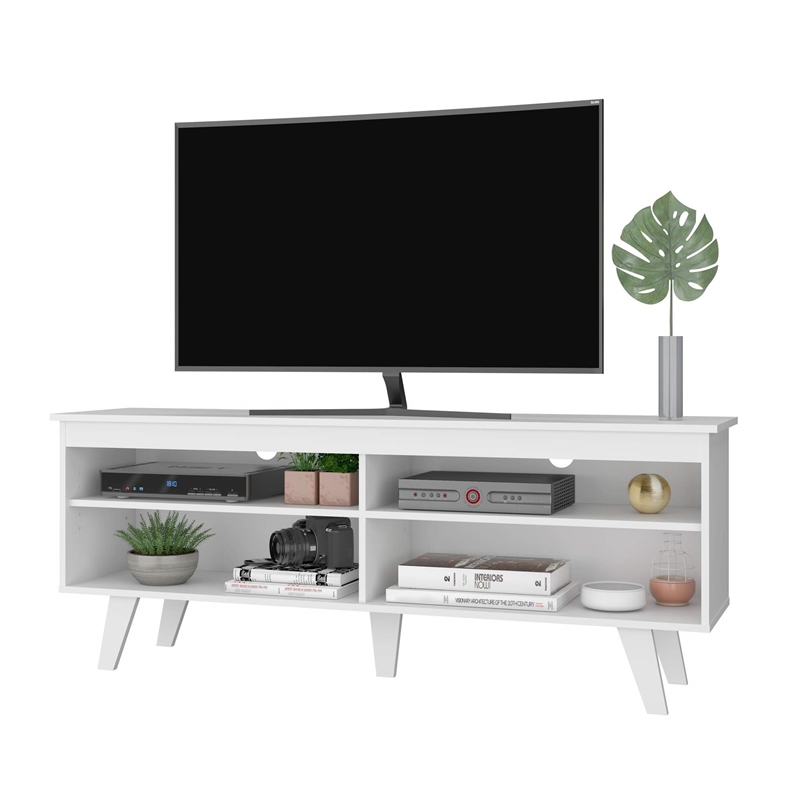 Boahaus Austin 4-Shelf Modern Wood TV Stand for TVs up to 55