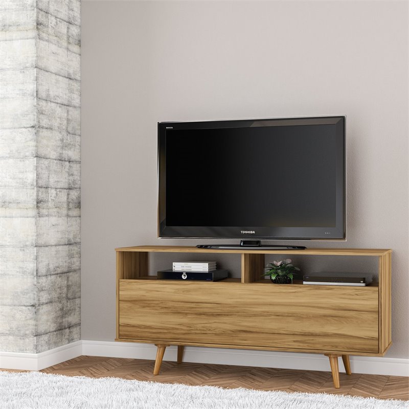 Boahaus Columbus 2-Shelf Modern Wood TV Stand for TVs up to 65