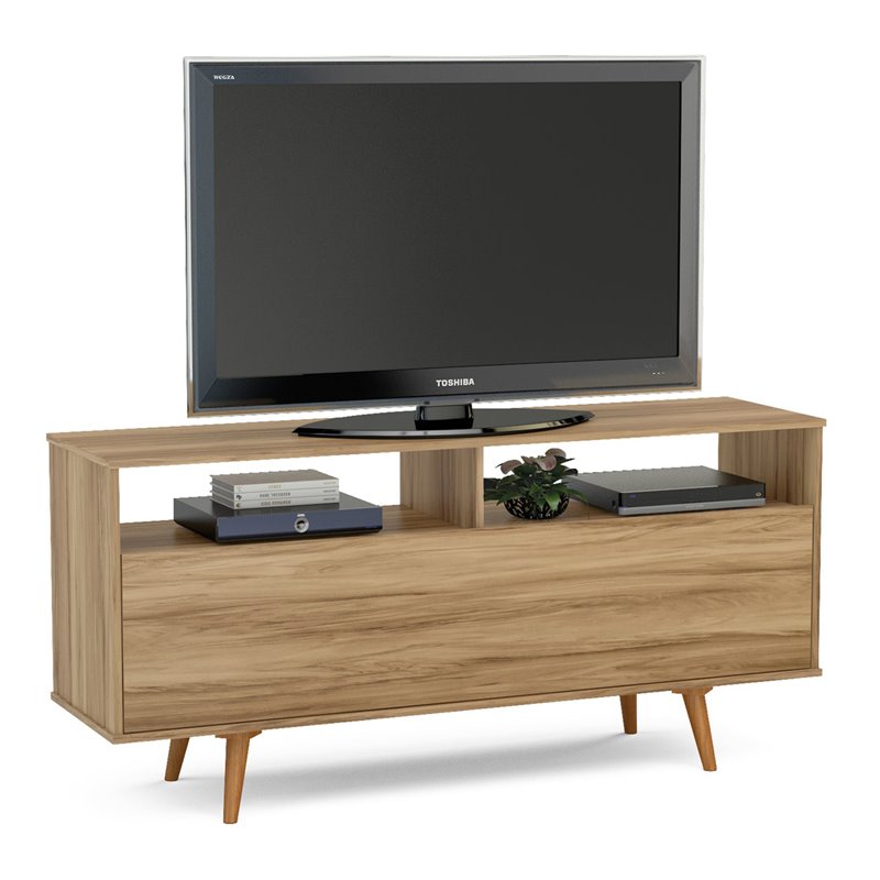 Boahaus Columbus 2-Shelf Modern Wood TV Stand for TVs up to 65