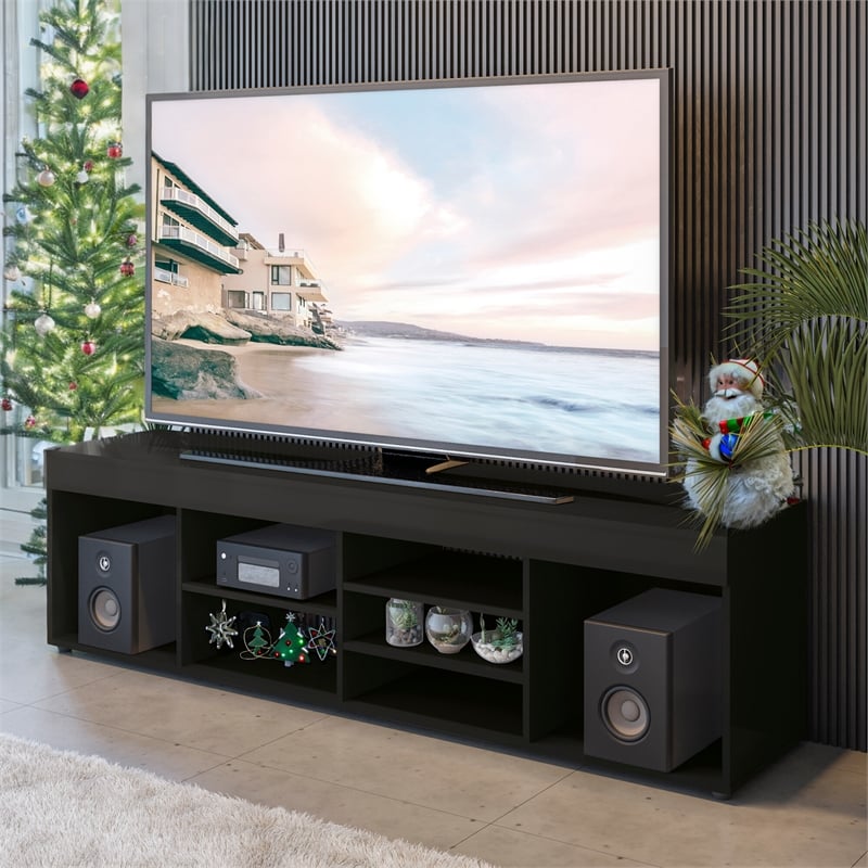 Boahaus Dakota 7-Shelf Modern Wood TV Stand for TVs up to 65