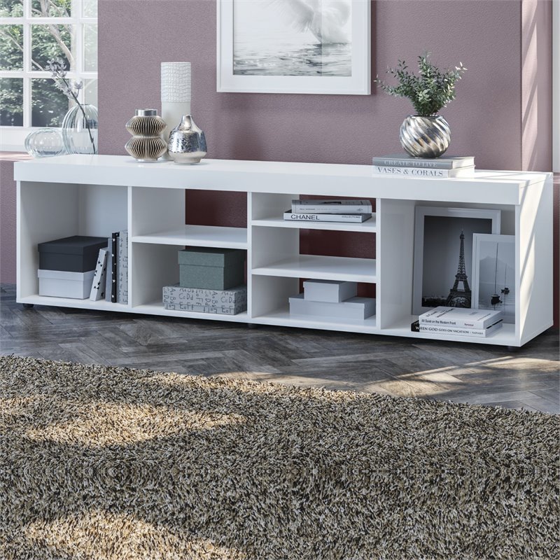 Boahaus Dakota 7-Shelf Modern Wood TV Stand for TVs up to 65