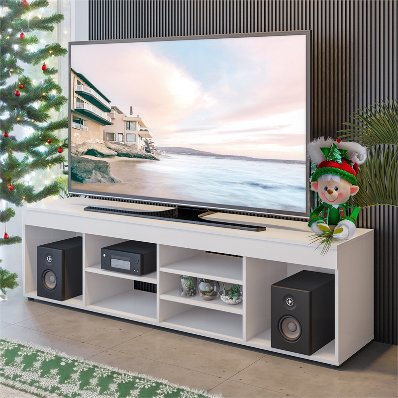 Boahaus Dakota 7-Shelf Modern Wood TV Stand for TVs up to 65