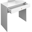 Boahaus Ariadne 1-Drawer Modern Wood Vanity with Light Bulbs in White