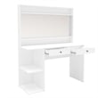 Boahaus Berenice 2-Drawer Modern Wood Dressing Table with Mirror in White