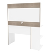 Boahaus Berenice 2-Drawer Modern Wood Dressing Table with Mirror in White