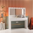 Boahaus Calliope 3-Drawer Modern Wood Vanity with Mirror in White