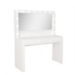 Boahaus Calliope 3-Drawer Modern Wood Vanity with Mirror in White