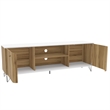 Boahaus Louisville 2-Shelf Modern Wood TV Stand for TVs up to 70