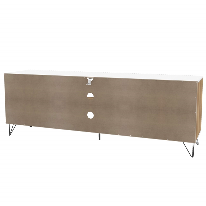 Boahaus Louisville 2-Shelf Modern Wood TV Stand for TVs up to 70
