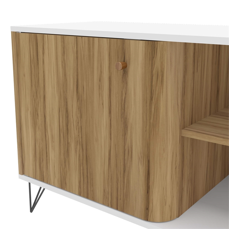 Boahaus Louisville 2-Shelf Modern Wood TV Stand for TVs up to 70