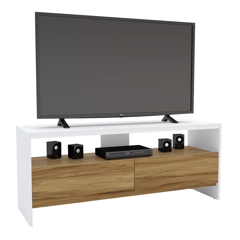 Boahaus Phoenix 1-Shelf Modern Wood TV Stand for TVs up to 55