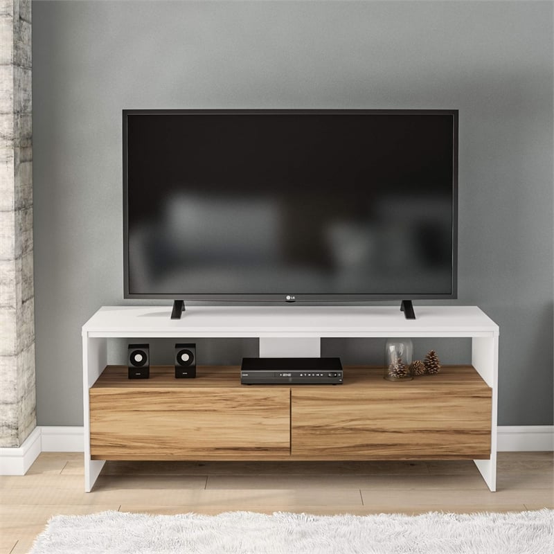 Boahaus Phoenix 1-Shelf Modern Wood TV Stand for TVs up to 55