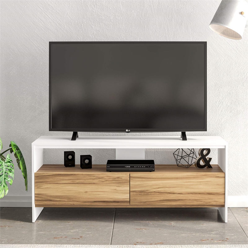 Boahaus Phoenix 1-Shelf Modern Wood TV Stand for TVs up to 55