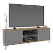 Boahaus Portland 2-Shelf Modern Wood TV Stand for TVs up to 70