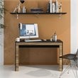 Boahaus Fukuoka Sled Base Multipurpose Modern Wood Computer Desk in Black