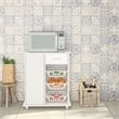 Boahaus Tours 1-Drawer Modern Wood Kitchen Pantry with Drawers in White